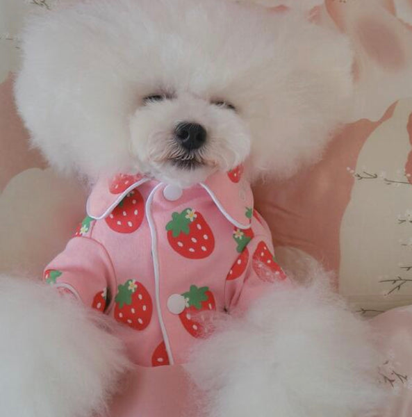 Strawberry Pajamas for dogs