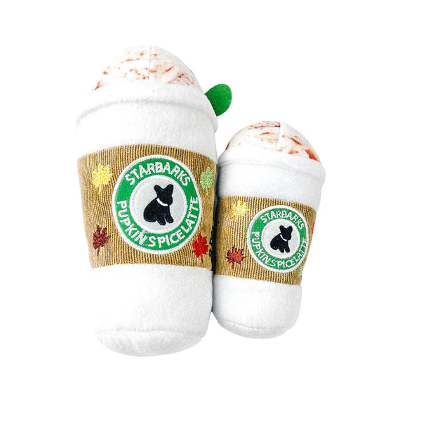 Starbarks Pupkin Spice Latte Squeak Toy for Dogs