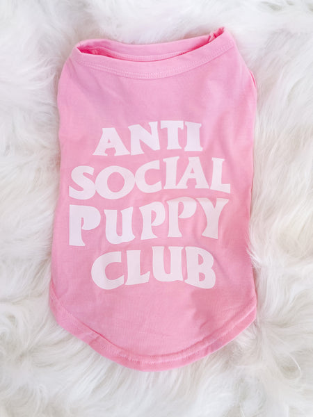 Anti Social Puppy Club T-Shirt for Dogs