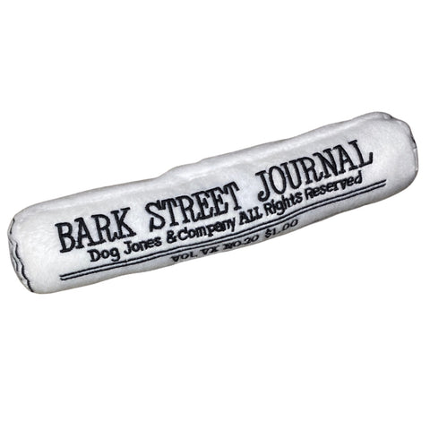 Bark Street Journal Squeaky Dog Toy
